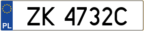 Trailer License Plate